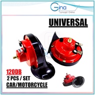 2PCS Car BM Horn Hon Siput Bunyi Kuat 120db Hon Kereta Car Accessories Snail Horn Proton Perodua Hon