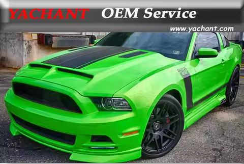 High Quality Fiber Glass FRP Hood Fit For 10-14 Mustang Shelby GT500 GT V6 Tru Carbon A53KR Style Ra