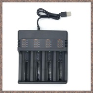 [partylo.] 1 PCS Lithium Battery Charger Universal Battery USB Charger Smart Charger 4 Slots for Rec