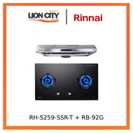 Rinnai RH-S259-SSR-T Cooker Hood + RB-92G Gas Hob