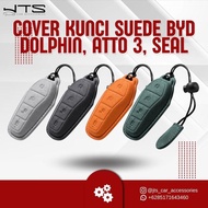 [Allthebest] BYD Suede Key Cover dolphin, BYD Seal, BYD Ato 3, BYD M6