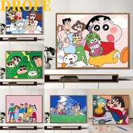 DROFE-20*30cm with frame-paint by number-Crayon Shin-chan-number painting-painting by numbers-diy pa
