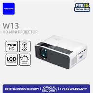 PULSAURA W13 Portable Mini Smart Projector 1080P 4K Decode Android 9.0 Wifi Projector