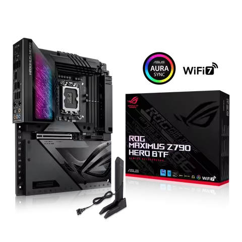 ROG MAXIMUS Z790 HERO BTF LGA1700 Desktop Gaming Motherboard Double Hidden Connector DDR5 M.2 PCIe 5