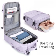 35L bag travel woman waterproof cabin size backpack with shoe compartment 15.6/16.1 inch laptop Back