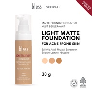 Bless Acne Treatment Foundation | Matte Foundation - Acne/Oily Skin