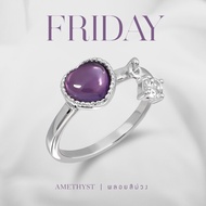 Mizuchol-แหวนเสริมดวงความรักสำหรับคนวันศุกร์ Darling ring พลอย amethyst (RD)