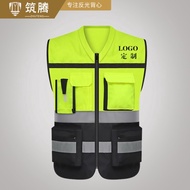 & -Reflective Safety Vest Vest Construction Site Construction Clothes Fluorescent Yellow Road Constr