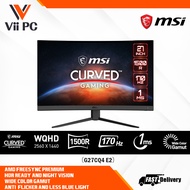 MSI G27CQ4 E2 27 Inch 2560 x 1440 (WQHD)/170 Hz/1ms/HDR AMD Freesync Premium Anti-Flicker/Less Blue 