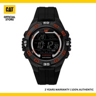 Caterpillar DIGIMAX OC-167-21-142 DIGITAL BLACK ORANGE DIAL BLACK PU STRAP MEN WATCH
