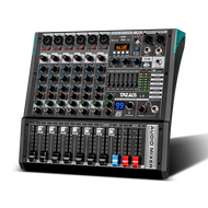 TKLBLS L8 Professional Audio Mixer Bluetooth 99 DSP Effects DJ 8 Channel Mixing Console USB 48V Stag