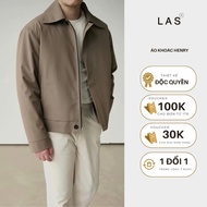 THE LAS Exclusive Design Jacket Made of Khaki Welded 2-Way Zipper AK-075