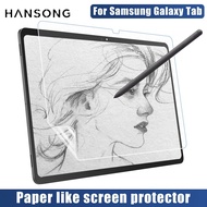 Paper Like Film For Samsung Galaxy Tab S9 11 S9 Plus 12.4 S9 Ultra 14.6 A8 A7 S6 Lite S7 FE S8 Plus Ultra A 10.1 10.5 9.7 S2 S3 S5e Matte PET Painting Write Tablet Screen Protector