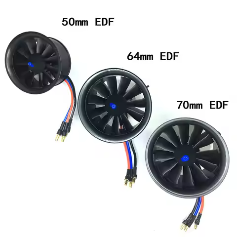 Hobbyocean Ducted Fan System EDF for Jet Plane 50mm 64mm 70mm 90mm with Brushless Motor