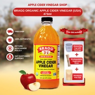 Apple Cider Vinegar Shop | Bragg Organic Apple Cider Vinegar (USA) - Natural Mother Vinegar, Compreh