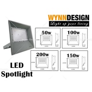 [1pc Spotlight] 50w/100w/150w/200w LED Spotlight Wynn Design Outdoor Flood Light Daylight Warmwhite 