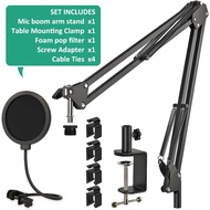 Mic Boom Arm for Hyperx Quadcast, Adjustable Microphone Arm Stand Compatible with Hyperx Quadcast S for Gaming, Streaming, Recording, By ChromLives