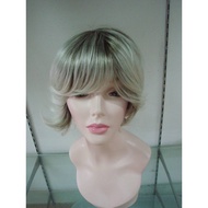 human hair silver color wig
