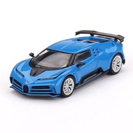 MINI GT 1/64 #586 BUGATTI CENTODIECI BLU BUGATTI