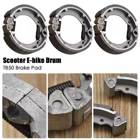 Moped Scooter 90mm 75mm Rear Drum Brake Pads Shoes Motorcycle Brake System Motorbike Brake Shoe Meta