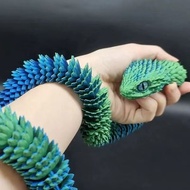 3d Printing Toy 3d Printing Snake Whole Body Joint Movable 3D Printing Cool Viper