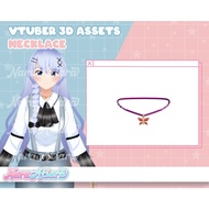 LAYAR Luminous on Screen with 3D Necklace Accessories for Your Character, 3D Vroid Necklace, Ready-t