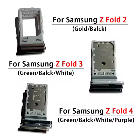 SIM Card chip slot drawer Tray Holder Adapter Socket Accessories For Samsung Z Fold 2 3 4 5 Fold2 Fo