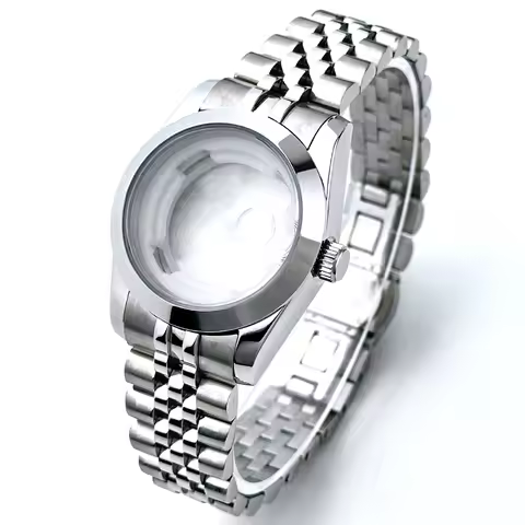 31mm NH05 Women Watch Case Smooth Bezel Fit For Seiko Lady-Datejust NH06 Auto Movement Fit 24.5mm Di