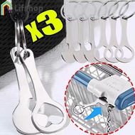 Stainless Steel Supermarket Trolley Token Keychain, Rustproof Shopping Cart Coin with Snap Ring for 