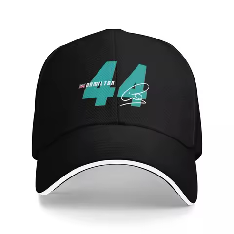 White Lewis Hamilton Blue 44 Motor Camping Baseball Caps Women Unisex Male Beach Sunscreen Hats Hip 