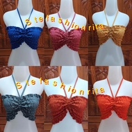 Ankin Balinese Tube Top, Plain Tube Top, Rubber Crop Top, Women's Tube Top