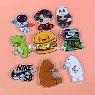 Uv Print Pin/Bros/Pin Acrylic Pin Photo Pin Name Bross Logo Brooch Costum/Bros Acrylic/Bros Pin/Bros