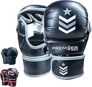 Revgear MMA Gloves Premier 7 Oz, MMA Sparring Gloves, Punching Gloves, Boxing Training Gloves, Heavy