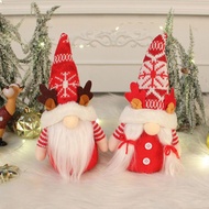 2Pcs Hiasan Plush Gnome Krismas, Hiasan Gnome Krismas yang Comel, Hadiah Gnome Xmas untuk Dekorasi M