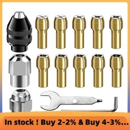Drill Chuck Collet Set, 28 Pcs Chuck Collet Kit(1/32 - 1/8Inch)Replacement 4486 Drill Keyless Bit 44