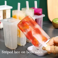 MAELOVE2 4 Cell Ice Cream Utensils Popsicle Mold Diy Homemade Box Ice Ice-lolly Kitchen Children Ice