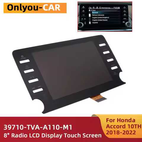 8 inch LCD Display Touch Screen For Honda Accord 10th 2018-2022 39710-TVA-A110-M1 Replacement OEM Ra