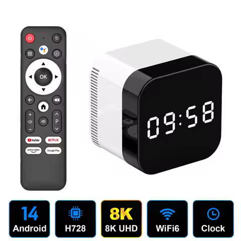 H96 Max H728 Smart TV Box, Allwinner Octa Core 8K ULTRA HD Android 14 TV Box, Media Player Set Top B