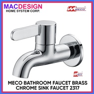 MECO 2317 BATHROOM SINK FAUCET (LEVER HANDLE) 1/2" x 4" CP BRASS CHROME MACDESIGN HOME (OFFICIAL SEL