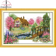Cross Stitch Complete Set Spring Joy Sunday Stamped Counted Cloth Printed Unprinted Aida Fabric 11CT 14ct Needlework Handmade Embroidery Home Room Decor