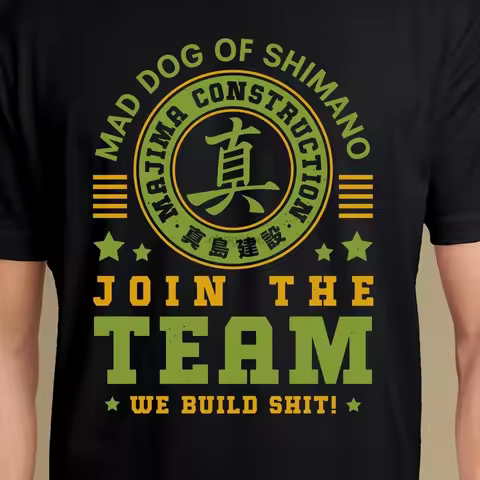 Majima Construction Vintage Unisex T-Shirt Yakuza Video Games Gaming tee Gamer Shirt Goro Majima Kam