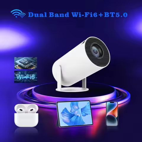 Hy300pro Portable 4k Ultra Hd Lcd Projector 180 Degree Adjustable Wireless Screen Sharing Home Theat