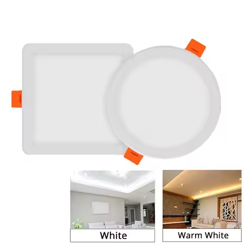 Ultra thin Downlight lamp 6W 8W 15W 20W led ceiling recessed grid downlight slim round/Square panel 