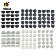 KOZEEY Storage Shelving Grid Connectors 20 Pieces PP Material for Clothes Organizer Drawer Cabinet O