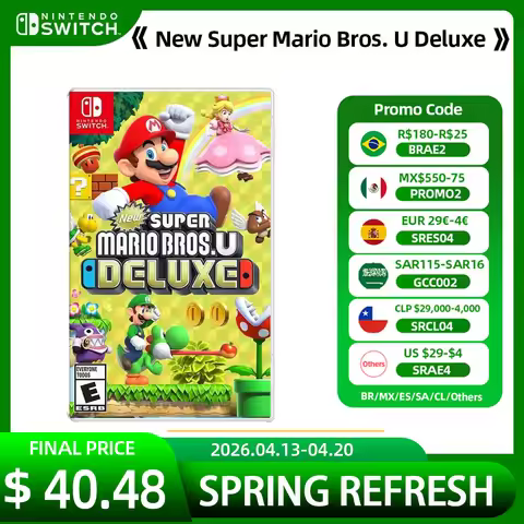 New Super Mario Bros U Deluxe Nintendo Switch Game Deals 100% Official Original Physical Game Card f