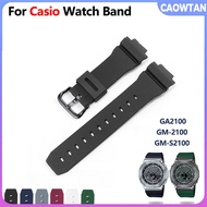 For GM2100 Rubber Strap for Casioak GA2100 GA2110 Mod 3rd 4th Bracelet Waterproof Silicone Watch Ban