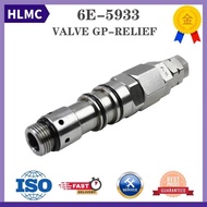 Construction Machinery Parts Excavator E325 E325L E320 E320L Hydraulic Main Relief Valve 6E-5933 6E5
