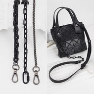 New Issey Miyake mini Bag Chain Modification Cross-body Acrylic Leather Bag Shoulder Strap Buy Accessories Separately