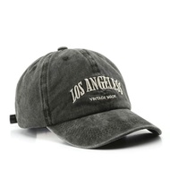 Unisex Baseball Cap Men's and Women's Cap Embroidery LA Vintage Made Wash Model