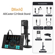 Comica ADCaster C2 Audio Interface 48kHz/24bit Built-in 5.3 Bluetooth Chipset with Denoise 8 Sound P